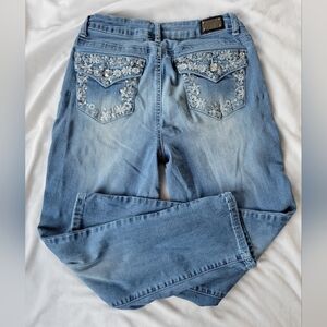 Earl Jeans embellished light wash jeans 8